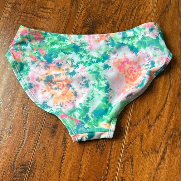 NWT Cat & Jack Medium (8) Girl’s Bikini Swim Bottom Tie Dye Floral Print - Picture 4 of 6